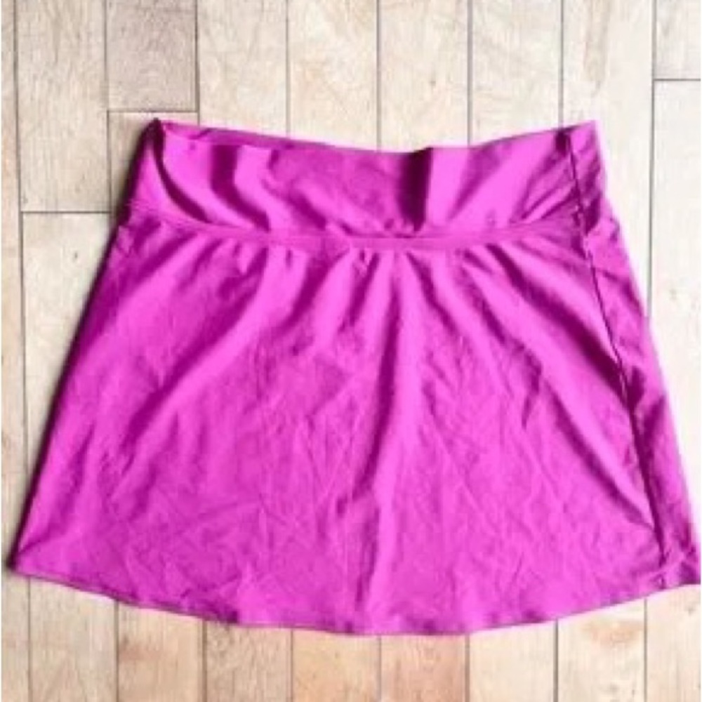 Bright Pink Women's A-Line Skirt - Comfortable Everyday Style - Picture 3 of 7